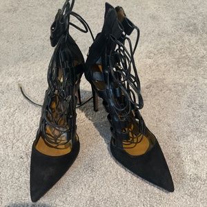 Aquazzura lace up pumps